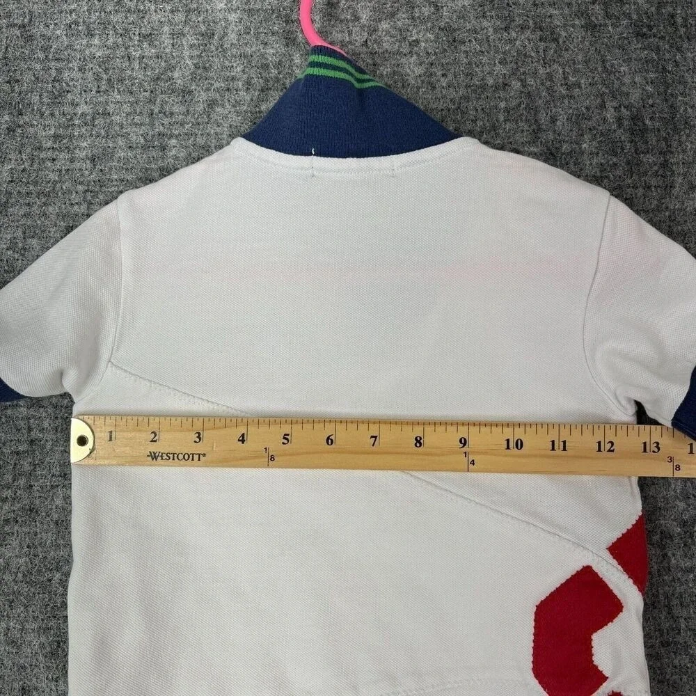 Polo Ralph‎ Lauren Shirt Boys 4 Youth White Sailing Third Cruiser Squadron Rugby